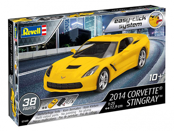 Сборная модель Revell 07449RE Сопртивный автомобиль Corvette Stingray 2014