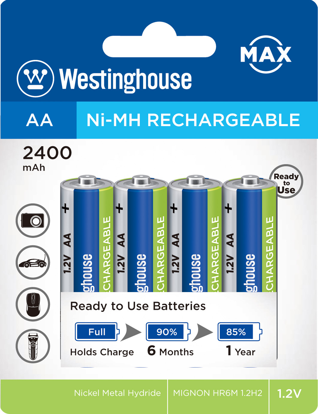 Westinghouse rechargeable batteries