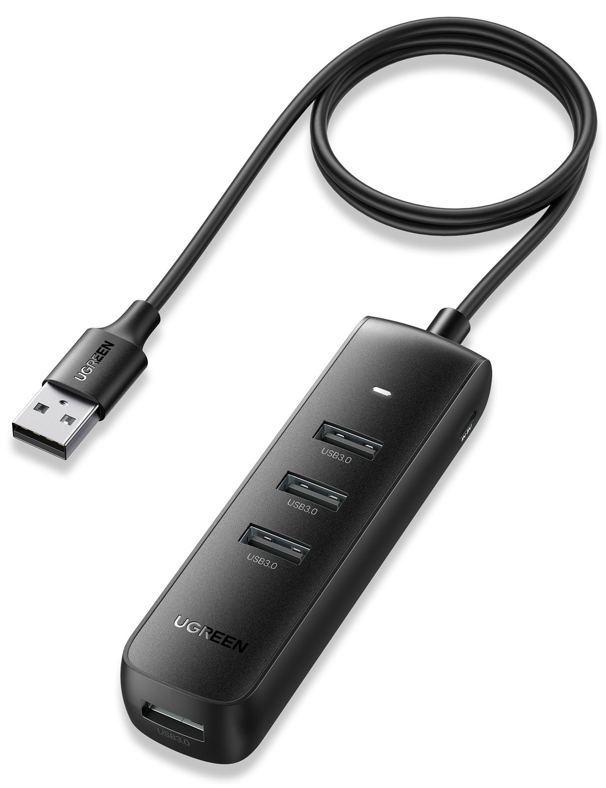Ugreen концентратор. Ugreen USB Hub. Ugreen cm416. Hub Ugreen cm416 USB 4 Port/USB 3.0/1metr/Black. USB Hub без кабеля