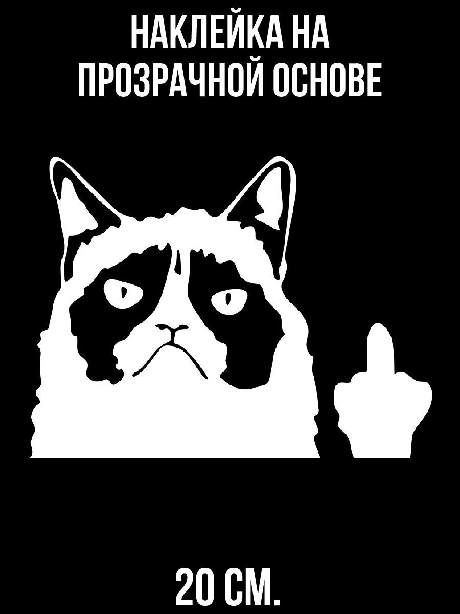 Кот показывает фак