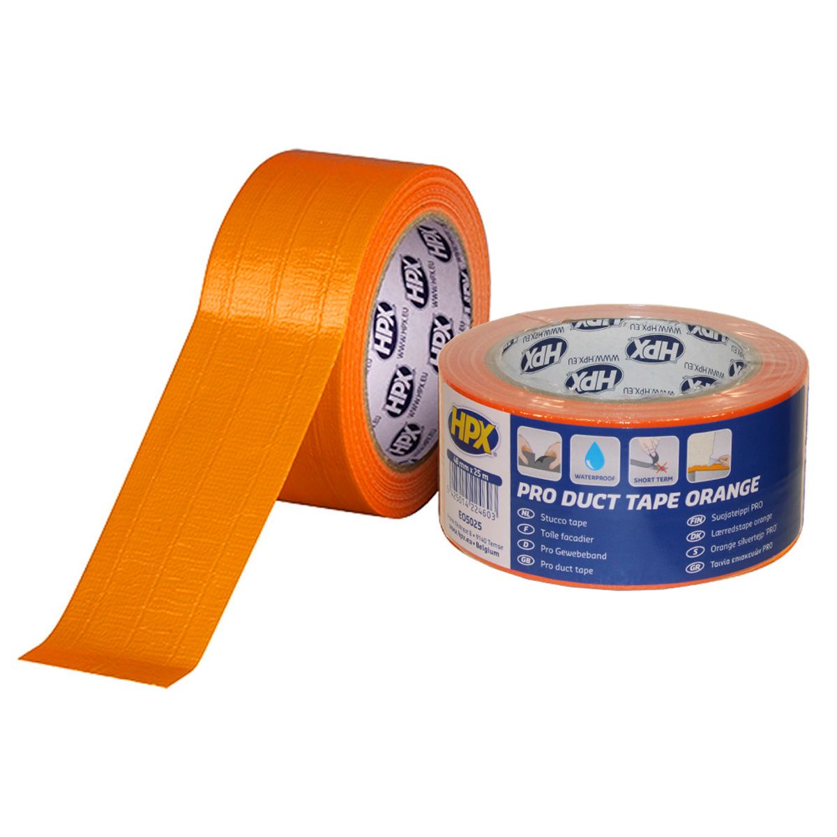 ▶ Армированная односторонняя клейкая лента HPX DUCT TAPE PRO, 50мм х 25м, о...