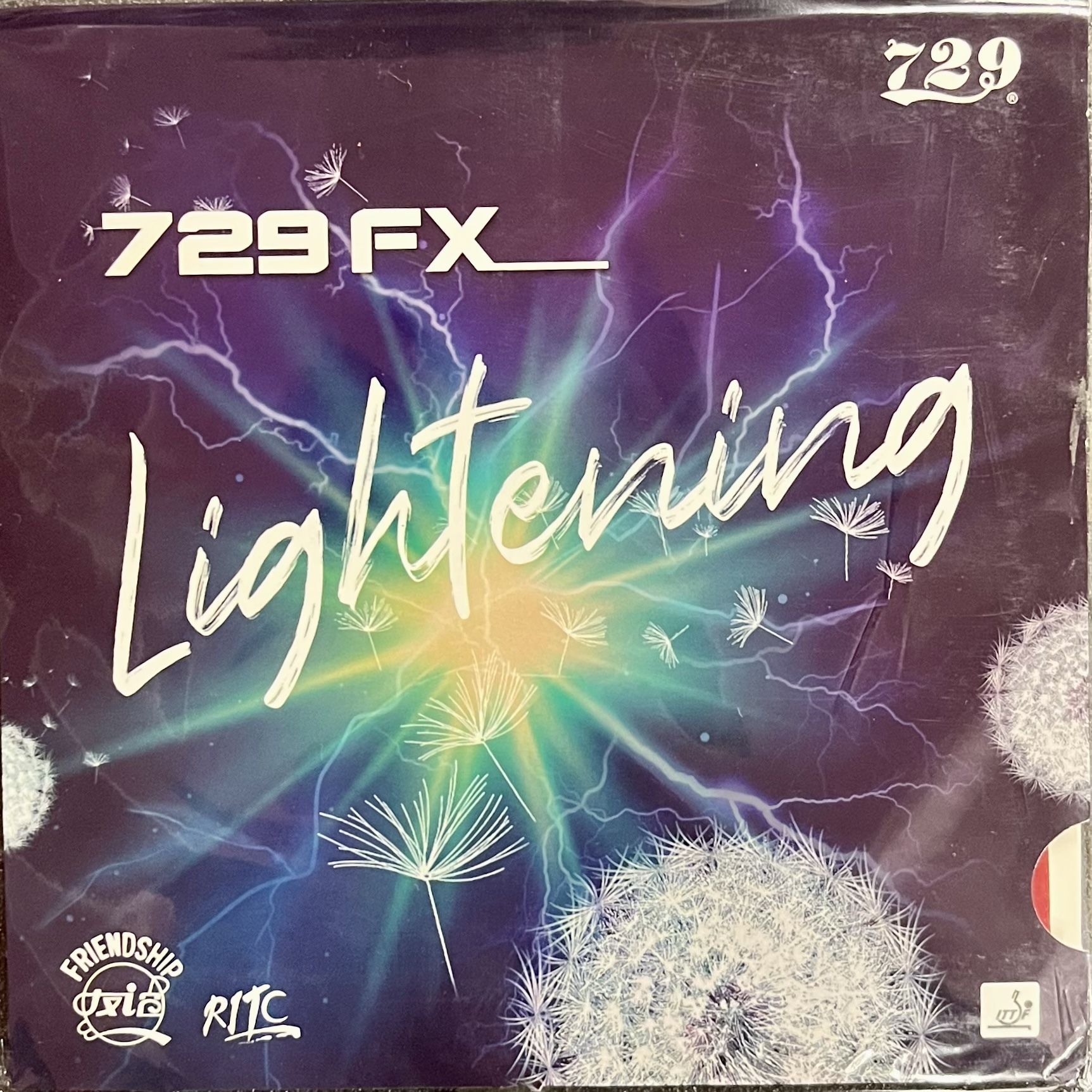 Накладка для настольного тенниса 729 FX lightening YELLOW SPONGE (черный / 38 / 2.0)