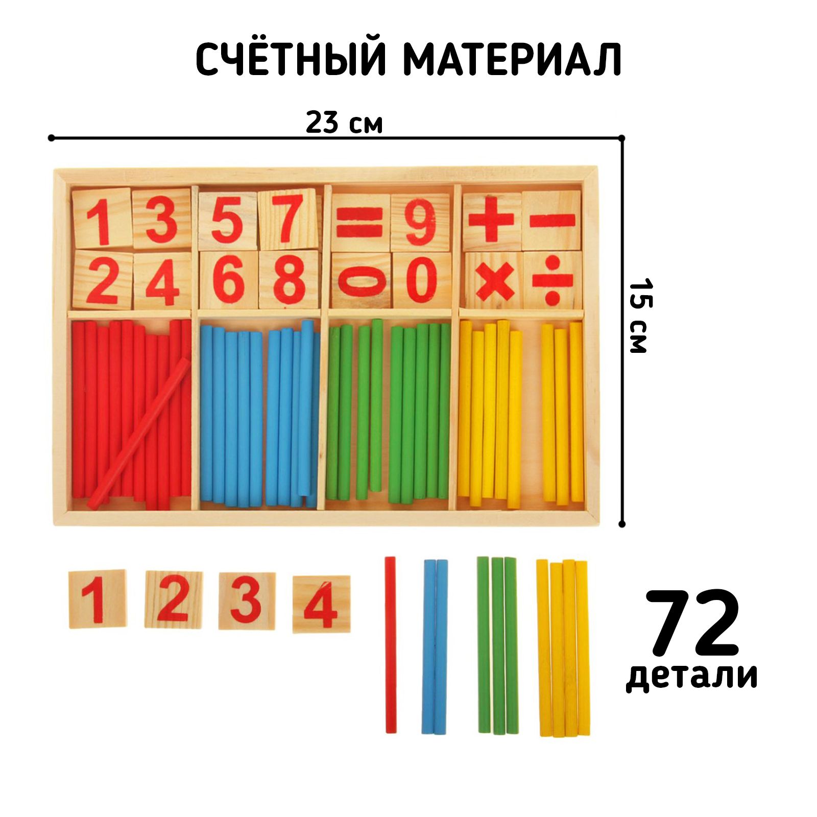 Счетный материал по математике в детском саду: наглядные раздаточные аттрибуты