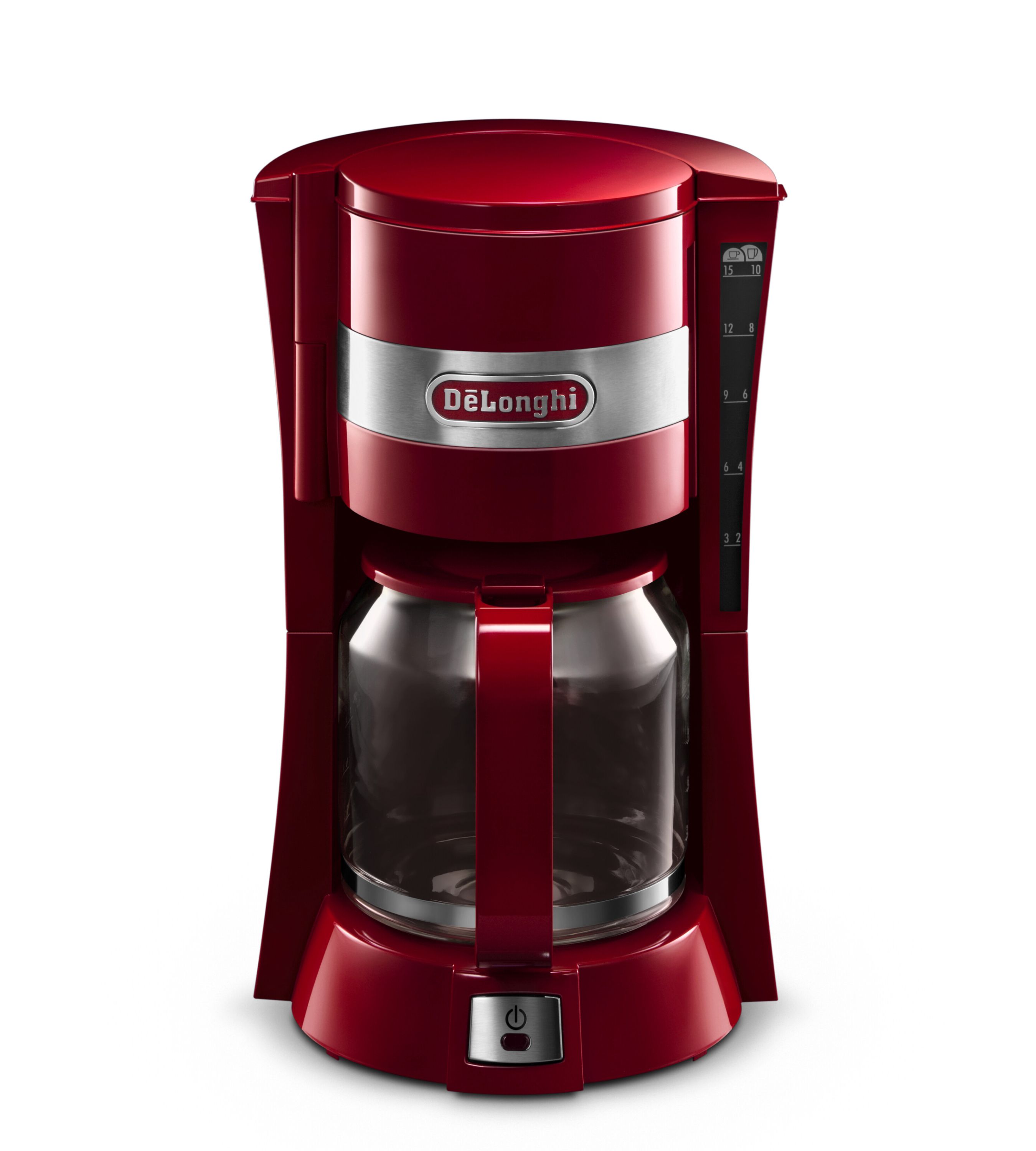 Кофеварка характеристика. Delonghi ICM15210.1. Капельная кофеварка ICM15210.1W. Капельная кофеварка Delonghi. Кофеварка Delonghi красная.