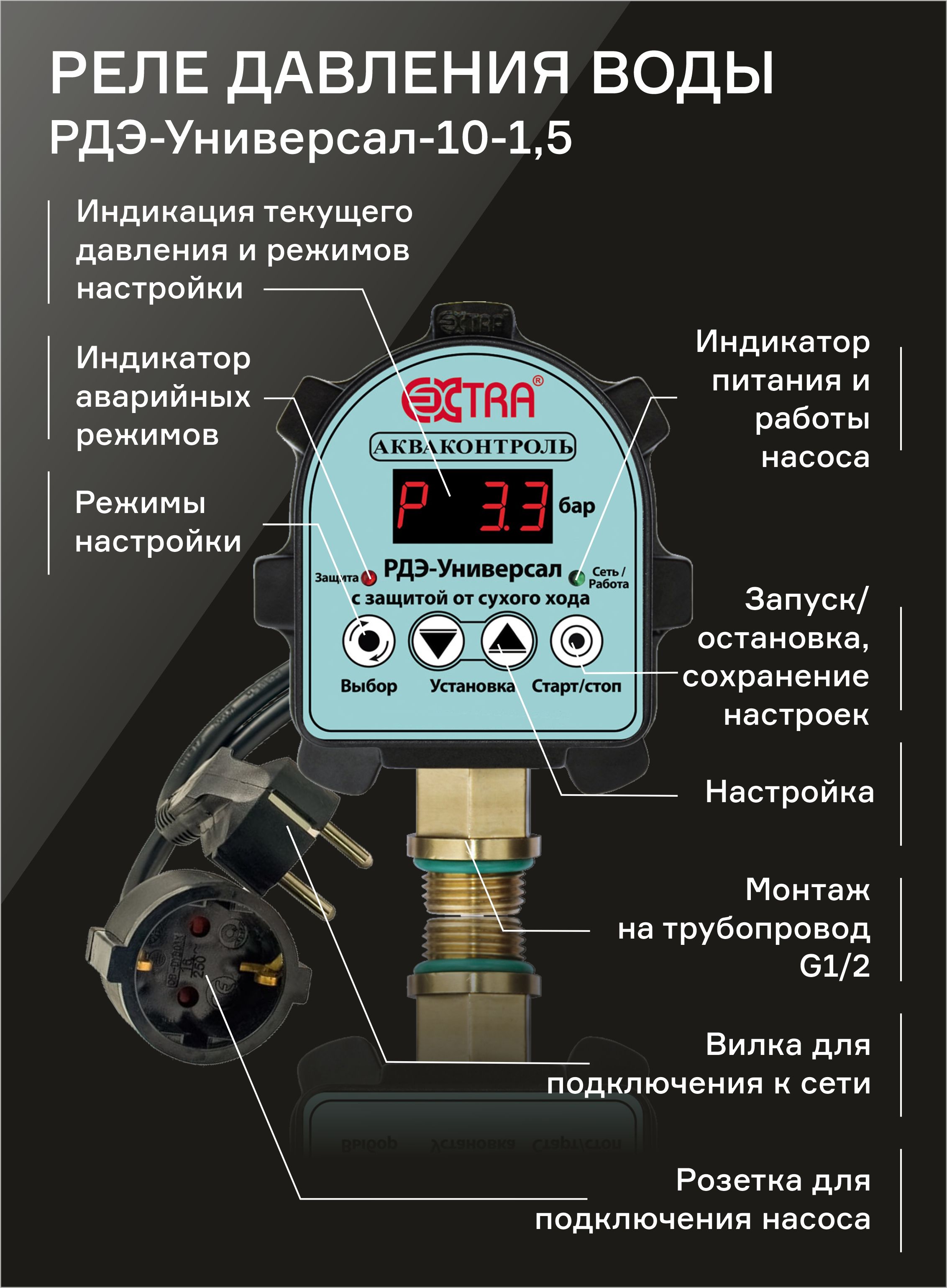 Реле давления воды Extra Акваконтроль РДЭ. Реле давления воды электронное Акваконтроль Extra РДЭ g1/2. РДЭ.1,5квт Акваконтроль. Акваконтроль реле давления воды ошибки.