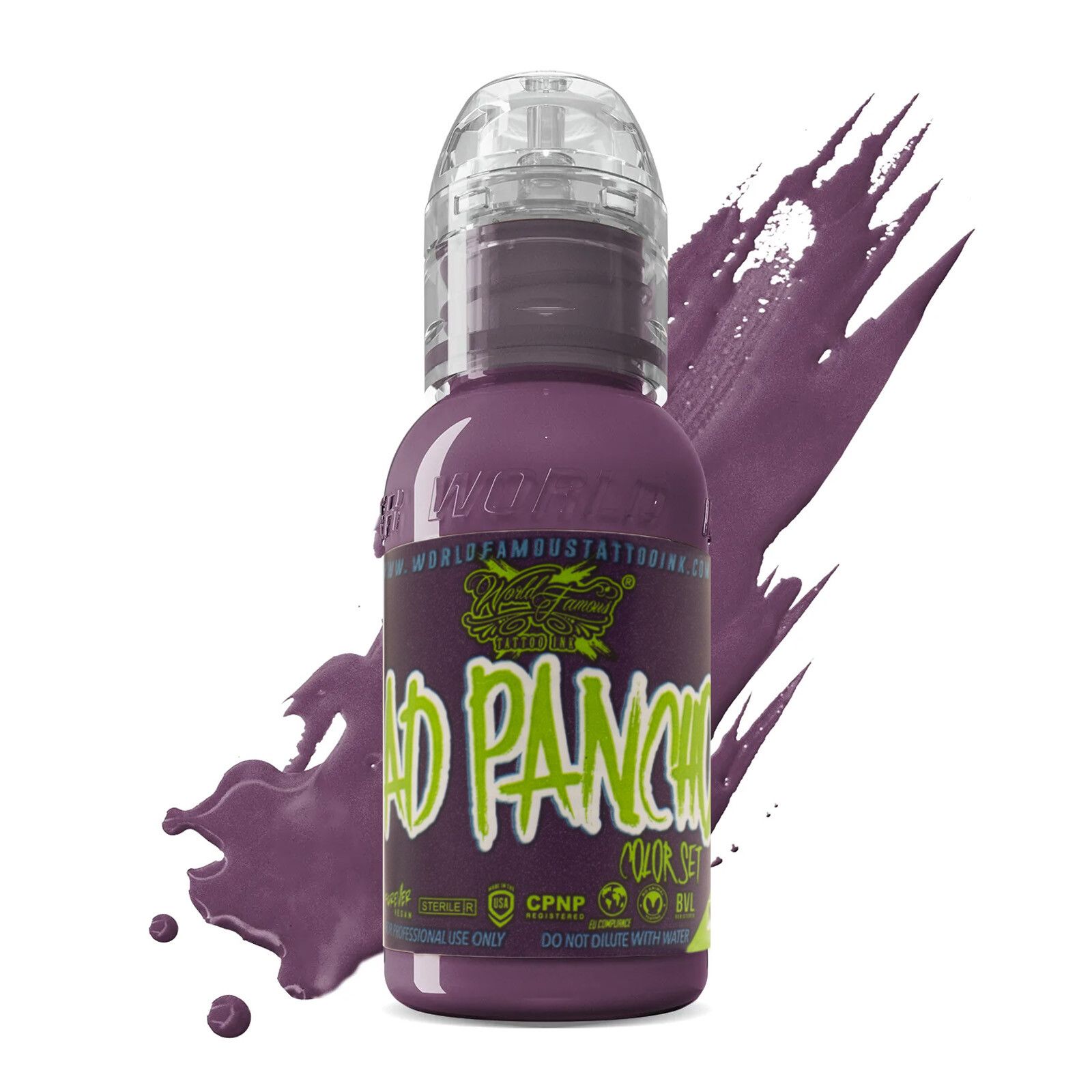 Краска World Famous Tattoo Ink Pancho Light Violet (1 унция - 30 мл)