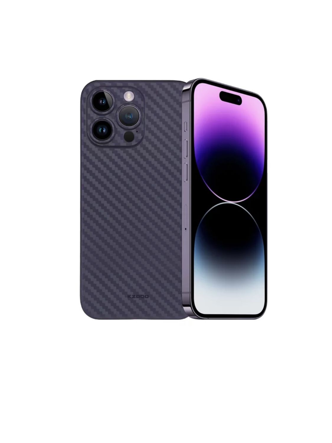 Ультратонкий карбоновый чехол Air Carbon для iPhone 14 Pro Max (на айфон 14  про макс), фиолетовый - купить с доставкой по выгодным ценам в  интернет-магазине OZON (778580556)