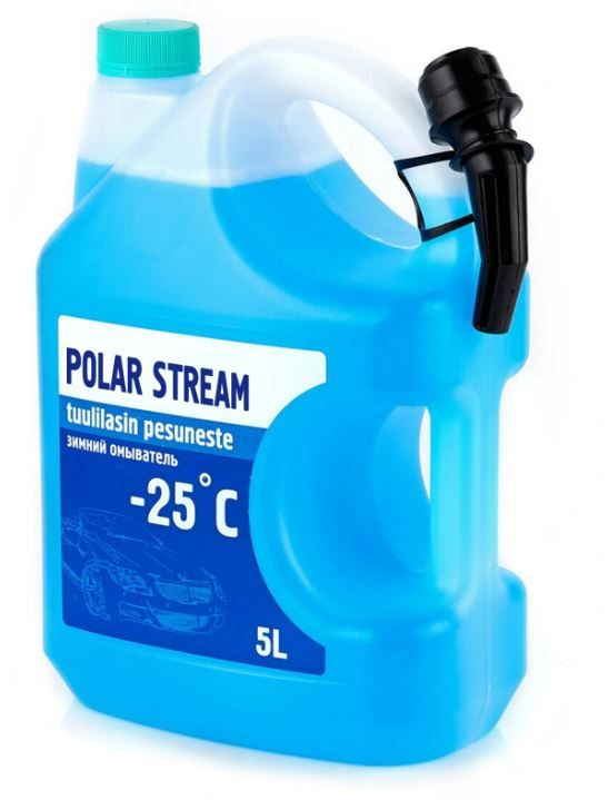 Незамерзайка Polar Stream - 25 градусов, без запаха с лейкой.