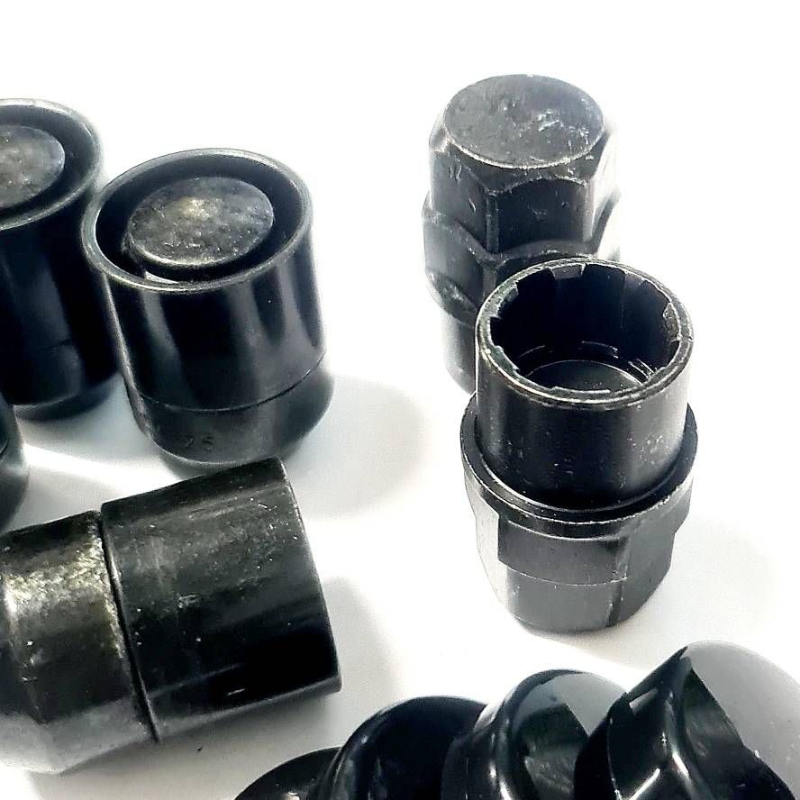 Секретки для колес гайки черные М12х1.25 Nissan, Subaru и др. 3
