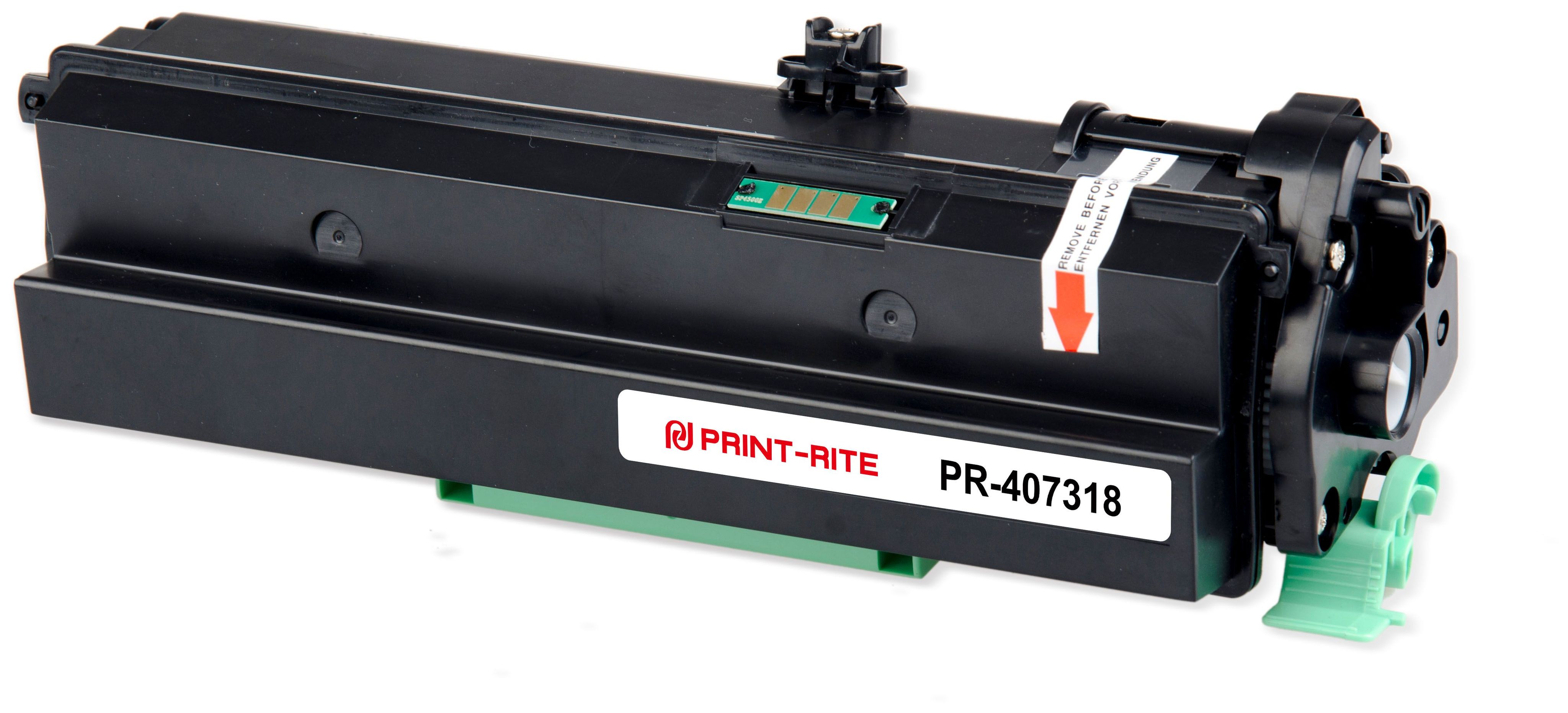 Комплект 2 шт, Картридж лазерный Print-Rite TFR735BPRJ PR-407318 407318 черный (12000стр.) для Ricoh Aficio S