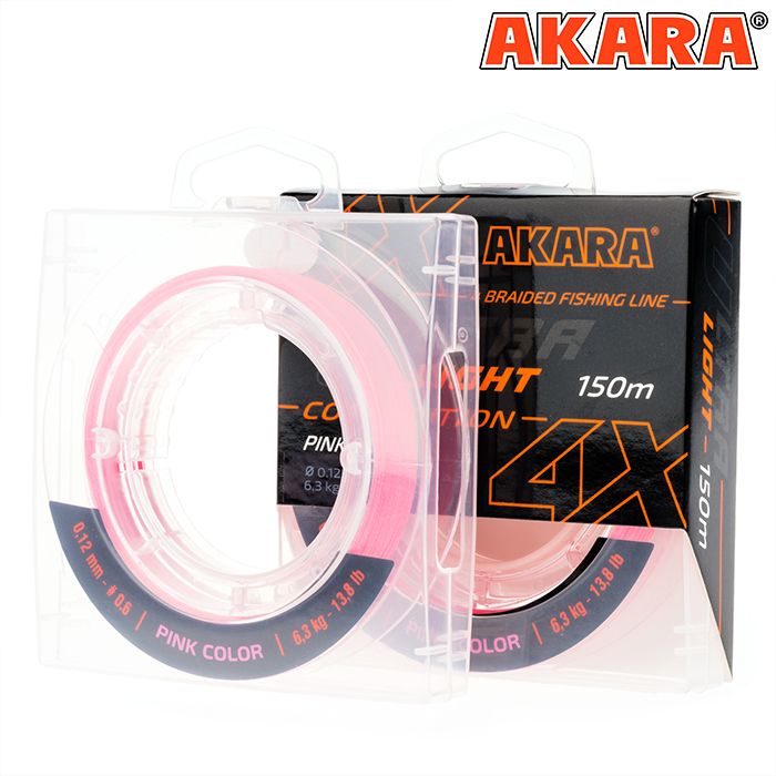 Шнур Akara Ultra Light Competition Pink 150 м 0,10