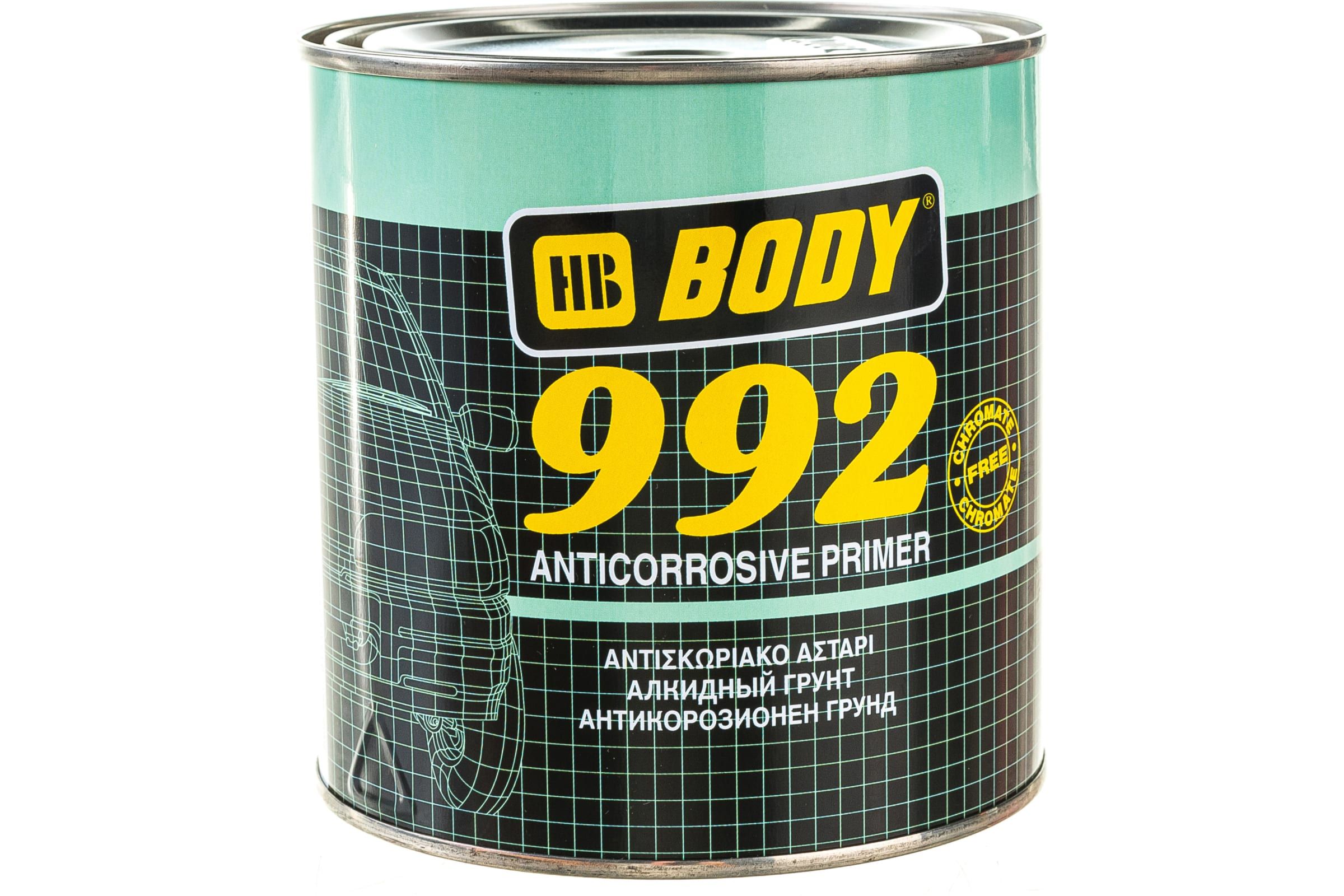 Body 992. Грунт HB body 962 1k isolator primer серо-зелёный, уп.1л. Грунт боди. Грунт антикоррозийный для авто белый. Body primer по пластику.