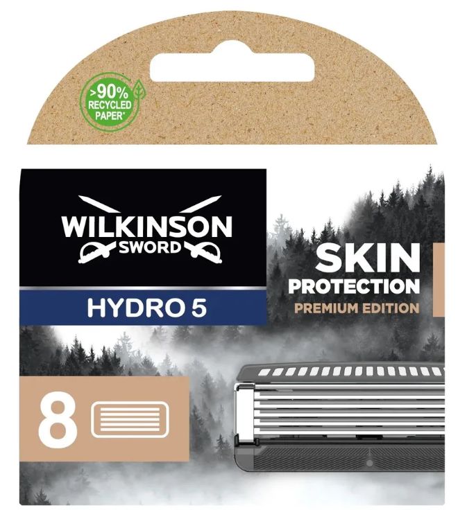 Wilkinson Sword Hydro 5 Skin Protection Premium Edition / Schick / Сменные кассеты для бритв Hydro Sense, 8 шт.