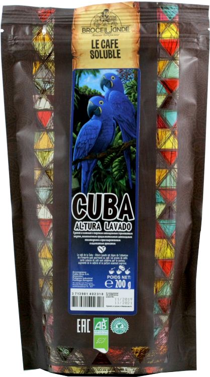 Кофе растворимый Broceliande Cuba Altura Lavado 200 гр