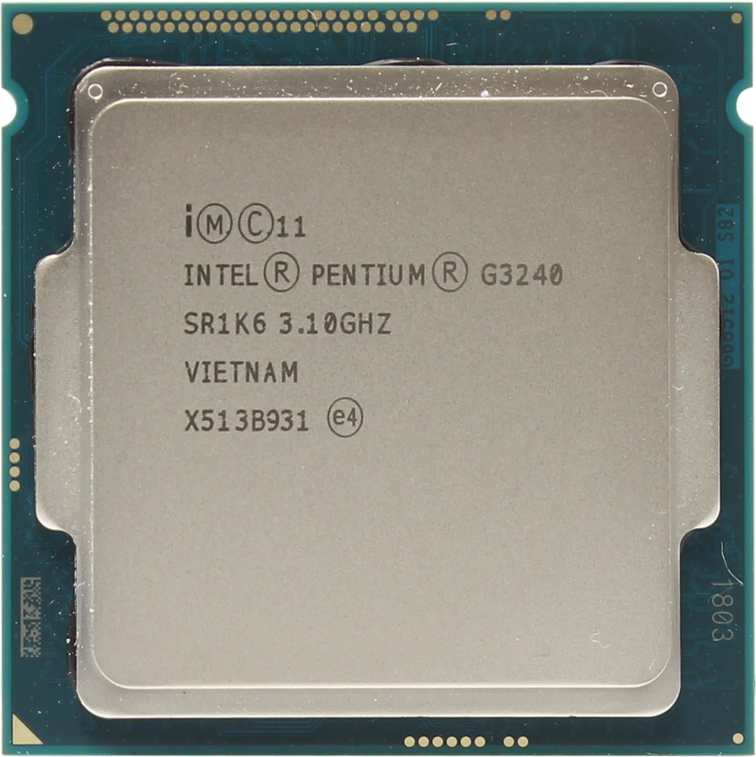 ПроцессорSocketLGA1150IntelPentiumG32402ядра/2потока/3100МГц