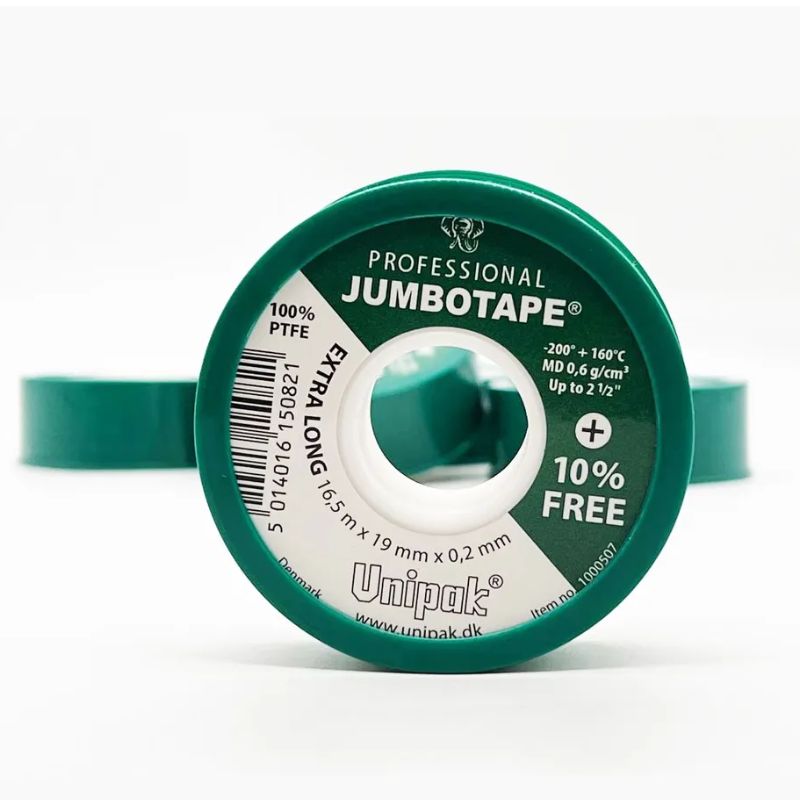 Лента Unipak JUMBOTAPE 16,5 м х 19 мм х 0,2 мм, MD 0,6 г/см3, зел. упак. (2 штуки)