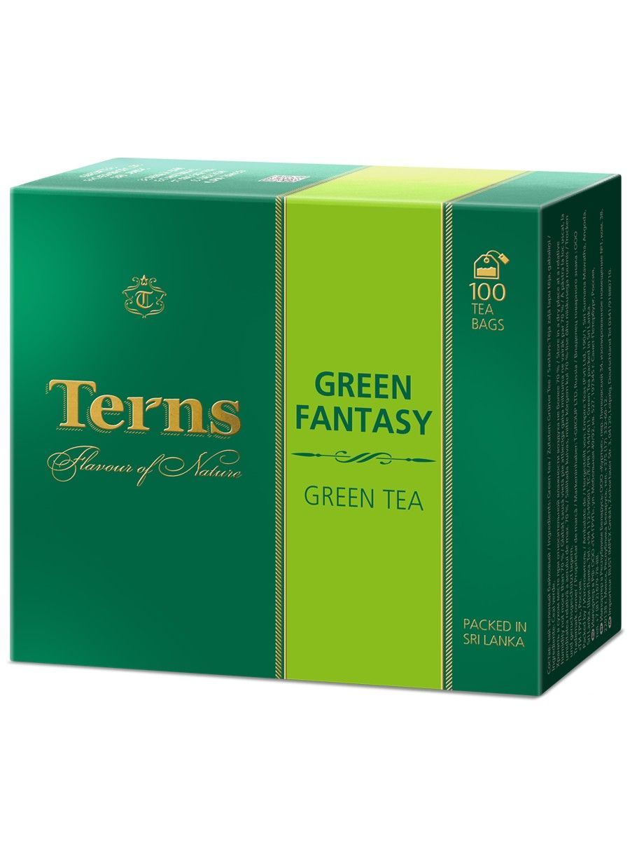 Terns "Green Fantasy" чай зеленый пакетированный, 100 пак