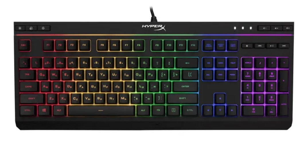 HyperX Игровая клавиатура проводная Alloy Core RGB, Русская раскладка, черный