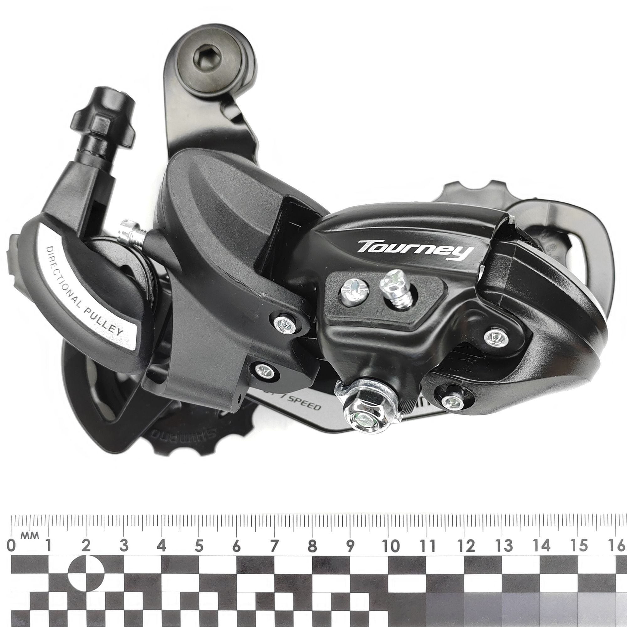 Shimano Переключатель задний для велосипеда RD-TY500, серия Tourney, 6-7 скоростей, крепление на петух (болт), черный — Товары для велоспорта