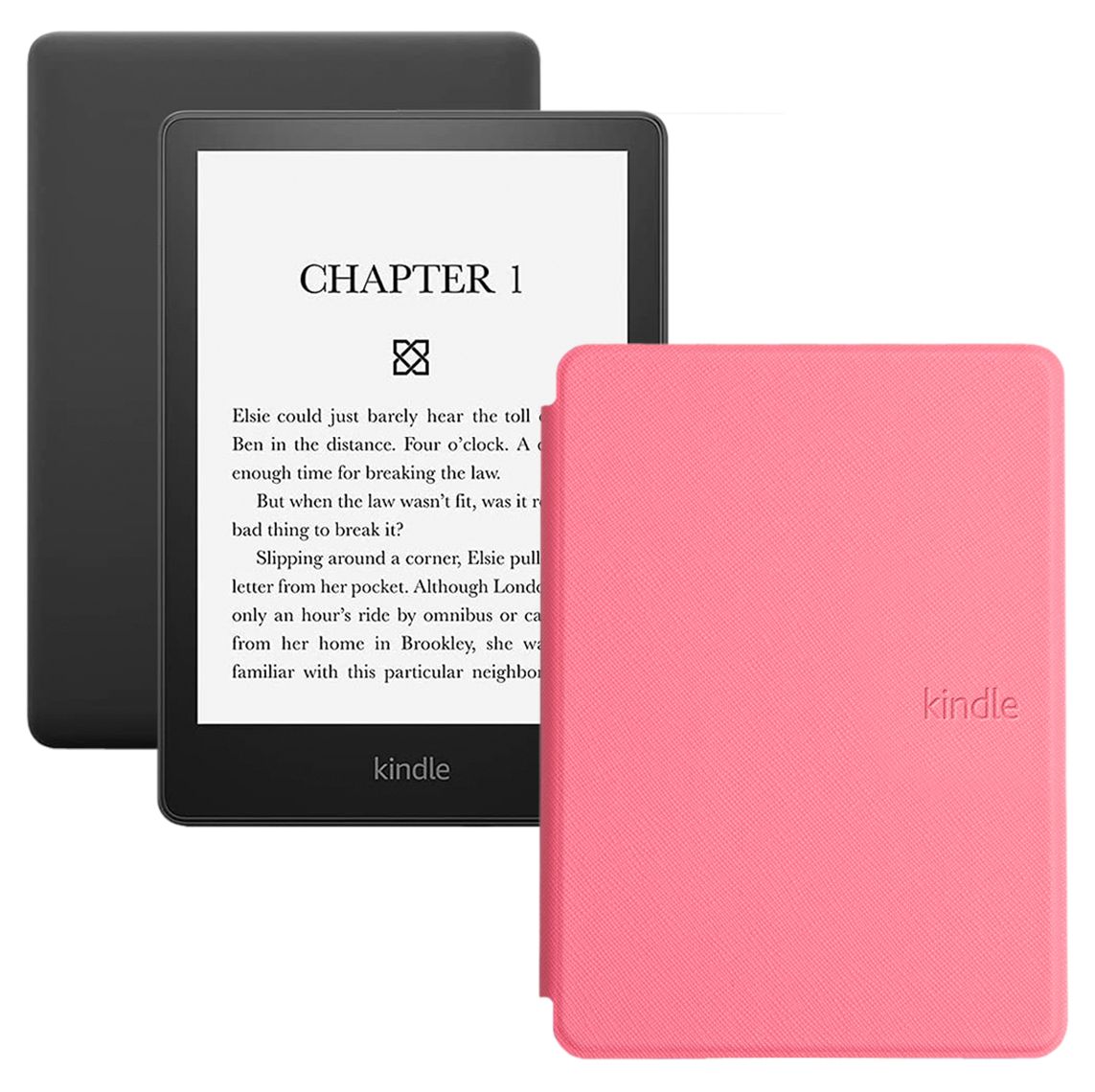 Amazon Kindle 6.8" Электронная книга PaperWhite 2021 16Gb SO + обложка, розовый