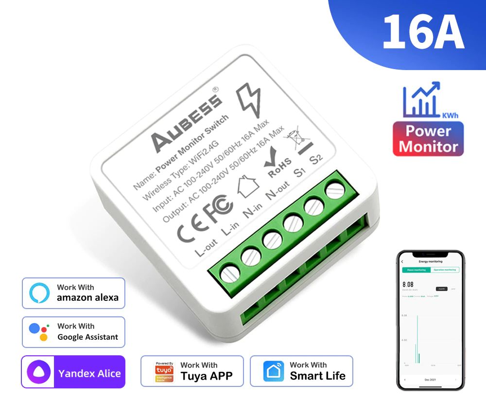 Aubess mini smart switch схема
