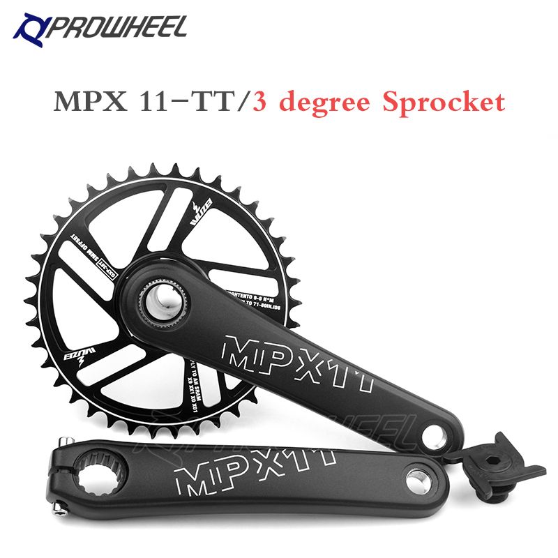 PROWHEELMPX11-TT-L/R,шатундлягорноговелосипеда,175мм,спереднейзвездой3(34зуб.),безкаретки,совместимсSRAMSHIMANODeore