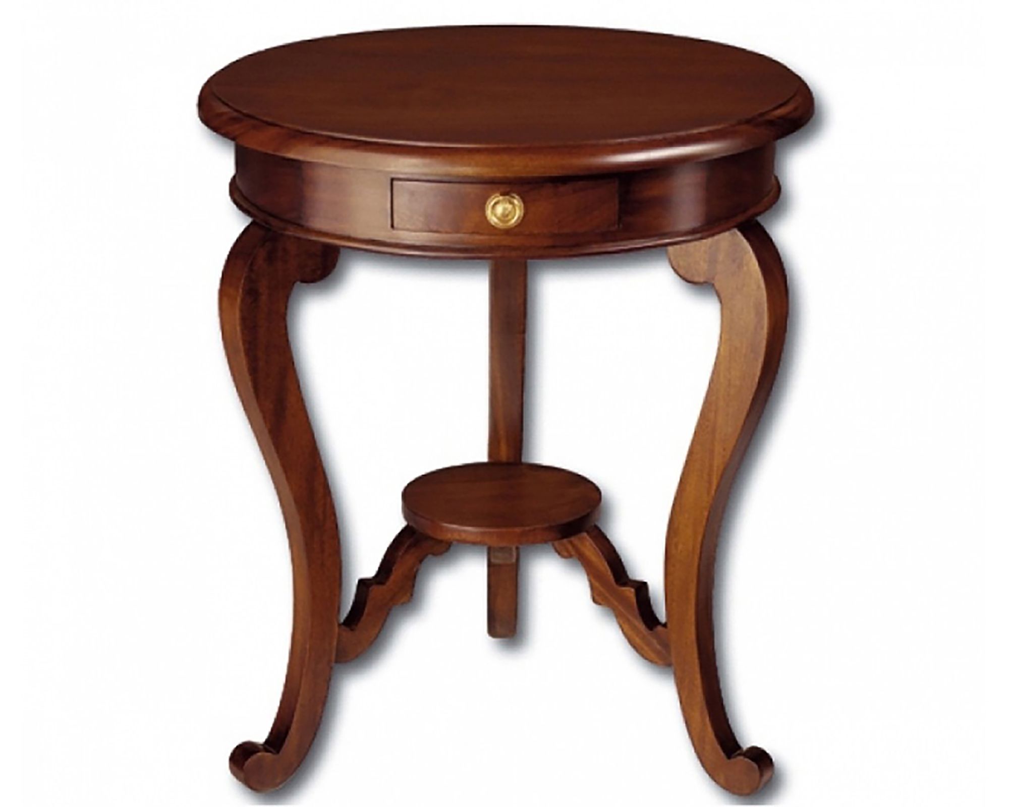 кофейный столик круглый деревянный классика