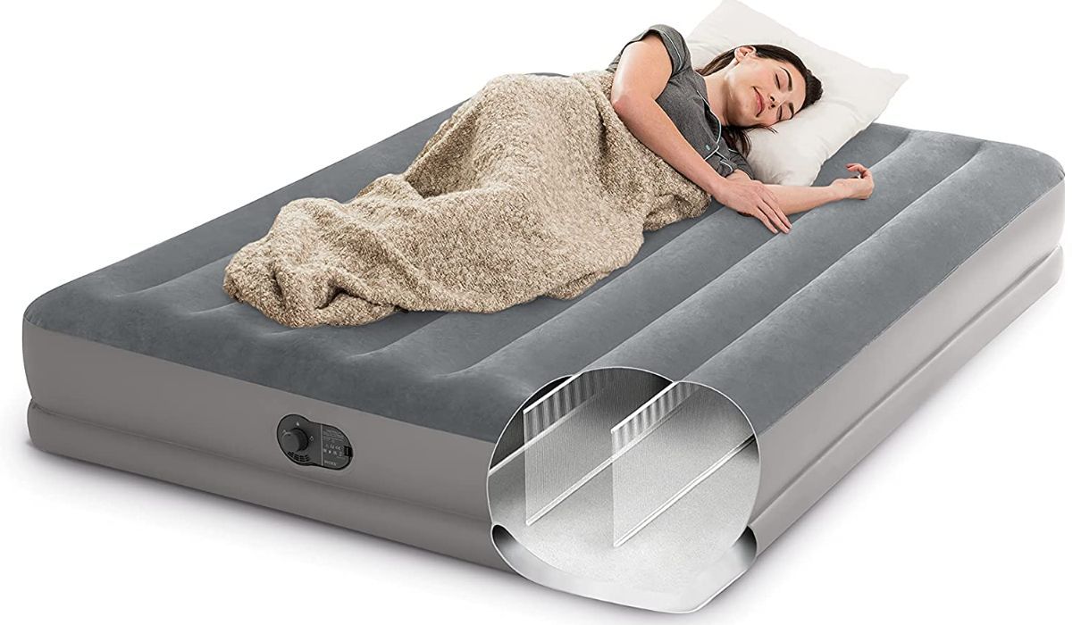 Надувная кровать intex с встроенным насосом инструкция