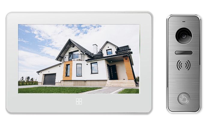 Tantos Видеодомофон NEO TWIN KIT, белый, серый