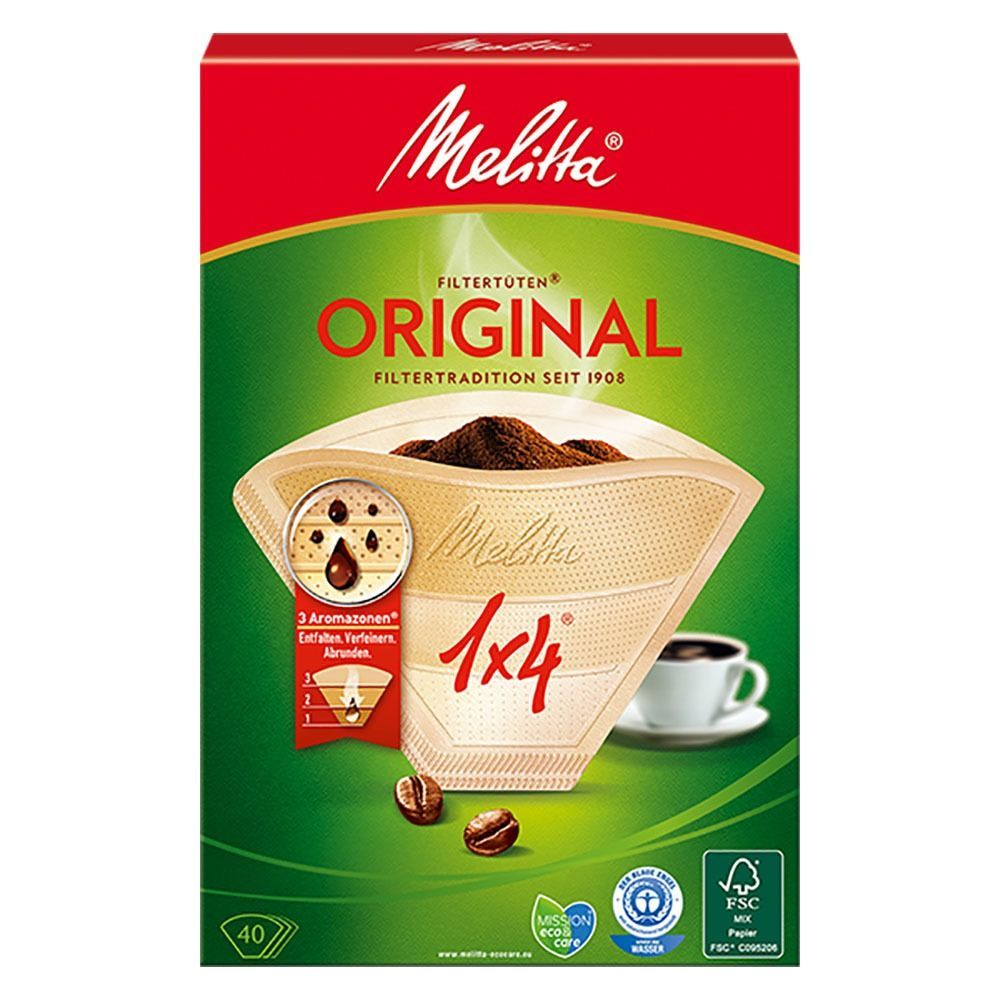 Фильтр для кофеварки Melitta 1x4. Фильтр для кофеварки Мелитта 1х4. Фильтры для заваривания кофе Melitta 1x4, бумажные, 40шт. Одноразовые фильтры для капельной кофеварки Melitta Original белые размер 1х4.