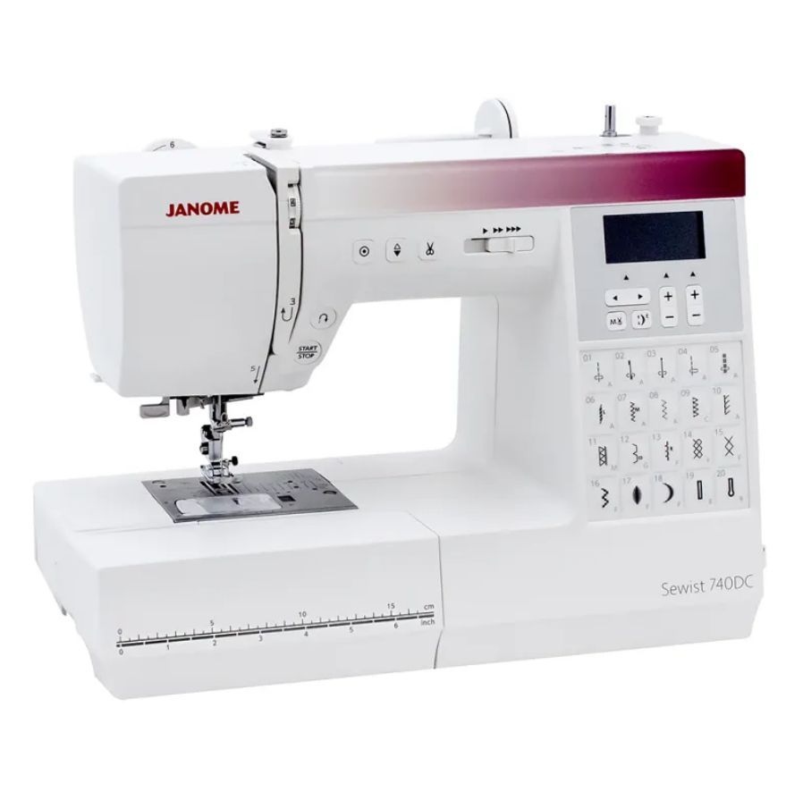 Швейная машина Janome Sewist 740 DC / 40 операций для шитья / Джаноме 740DC  + Жесткий чехол - купить по низким ценам с доставкой в интернет-магазине  OZON (932618462)