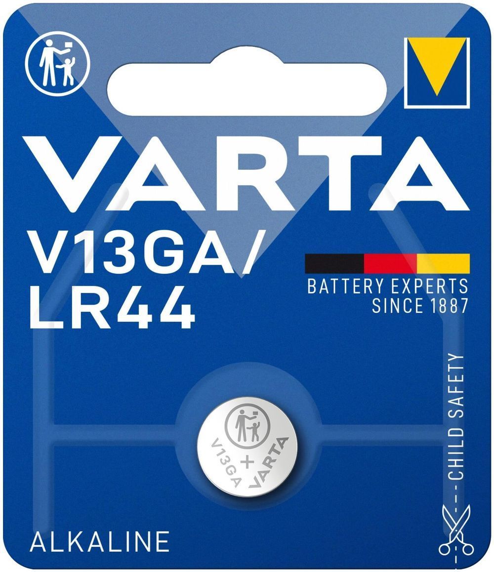 БатарейкаLR44/V13GAVARTA(LR1154,AG13,G13,RW82,A76,LR44H),1шт.