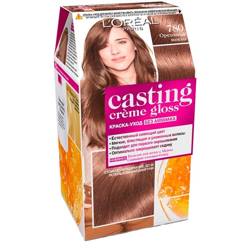 Краска лореаль глосс. Лореаль кастинг крем Глосс 780. Краска для волос Loreal casting Creme Gloss. Краска лореаль кастинг крем Глосс мокко. Краска кастинг 780 Ореховый мокко.