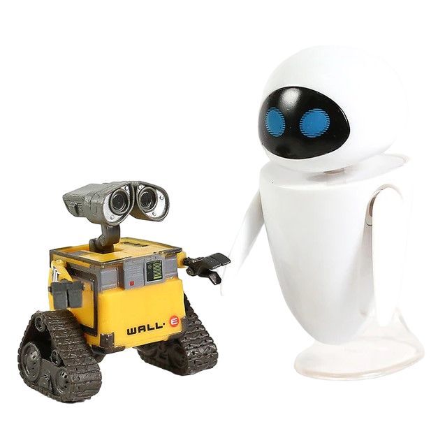 Набор фигурок Валли (6см) и Ева (10 см) из мультфильма WALL-E