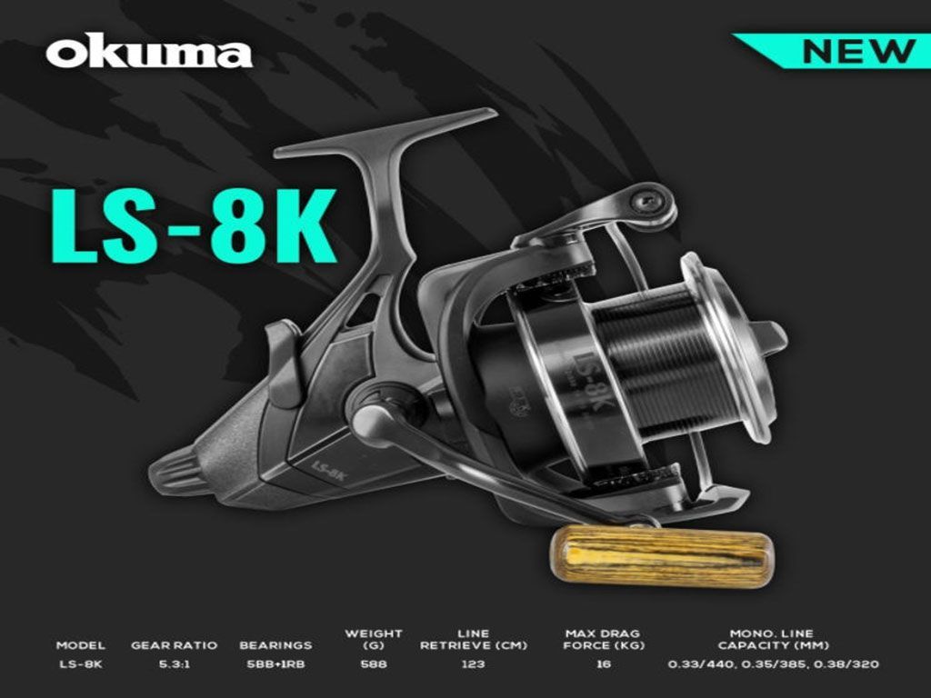 Катушка Okuma LS 8 K, Безынерционная, 80, Передний + Задний фрикцион купить  по низкой цене с доставкой в интернет-магазине OZON (463953450)