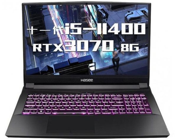 HaseeTX9Игровойноутбук16.1",IntelCorei5-11400,RAM16ГБ,SSD,NVIDIAGeForceRTX3070(8Гб),WindowsPro,черный,Английскаяраскладка