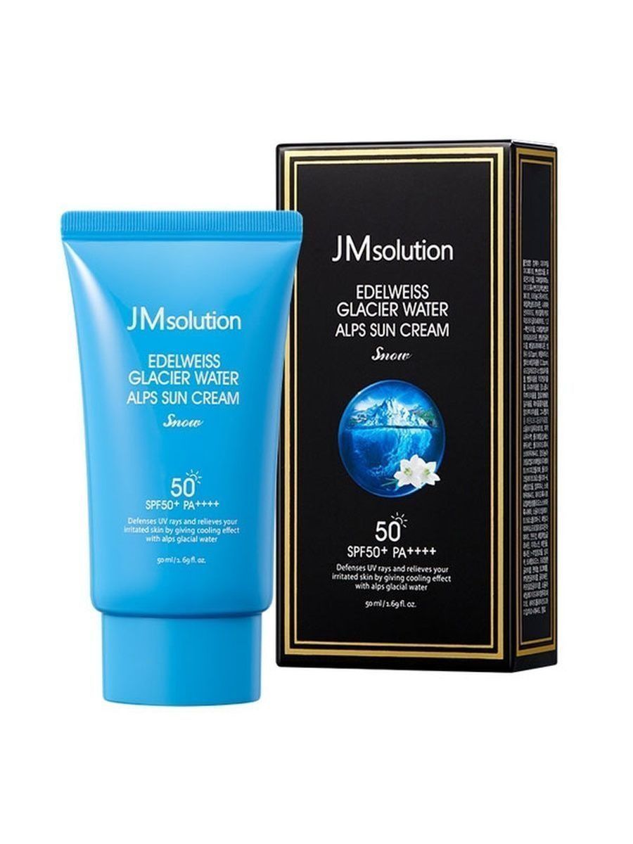 Jmsolution spf. Крем солнцезащитный JM solution Edelweiss Glacier Water Alps suncream Snow охлаждающий, 50 мл. JMSOLUTION Edelweiss Glacier Water Alps Sun Cream. СПФ крем JM solution. JM solution Edelweiss Glacier.