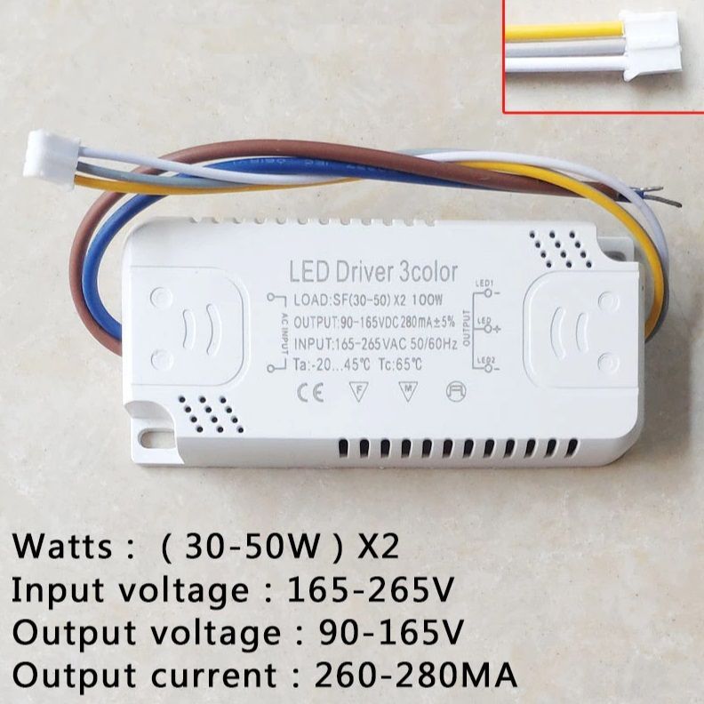 LEDDriver3colorСветодиодныйдрайвер30-50w280mA