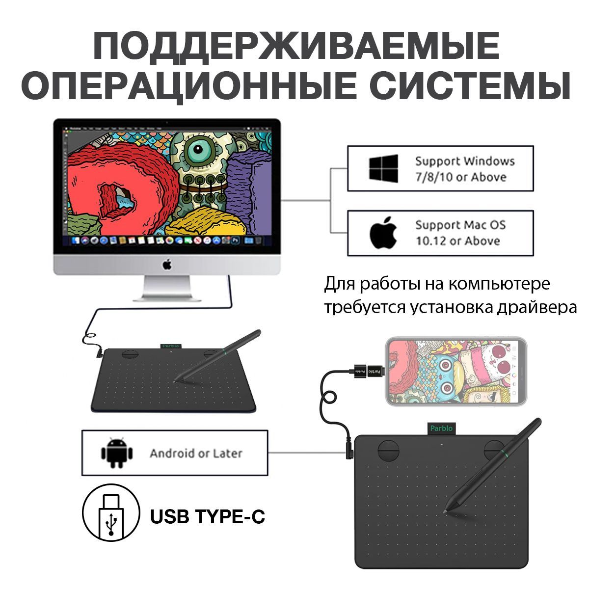 Провод для графического планшета Wacom.