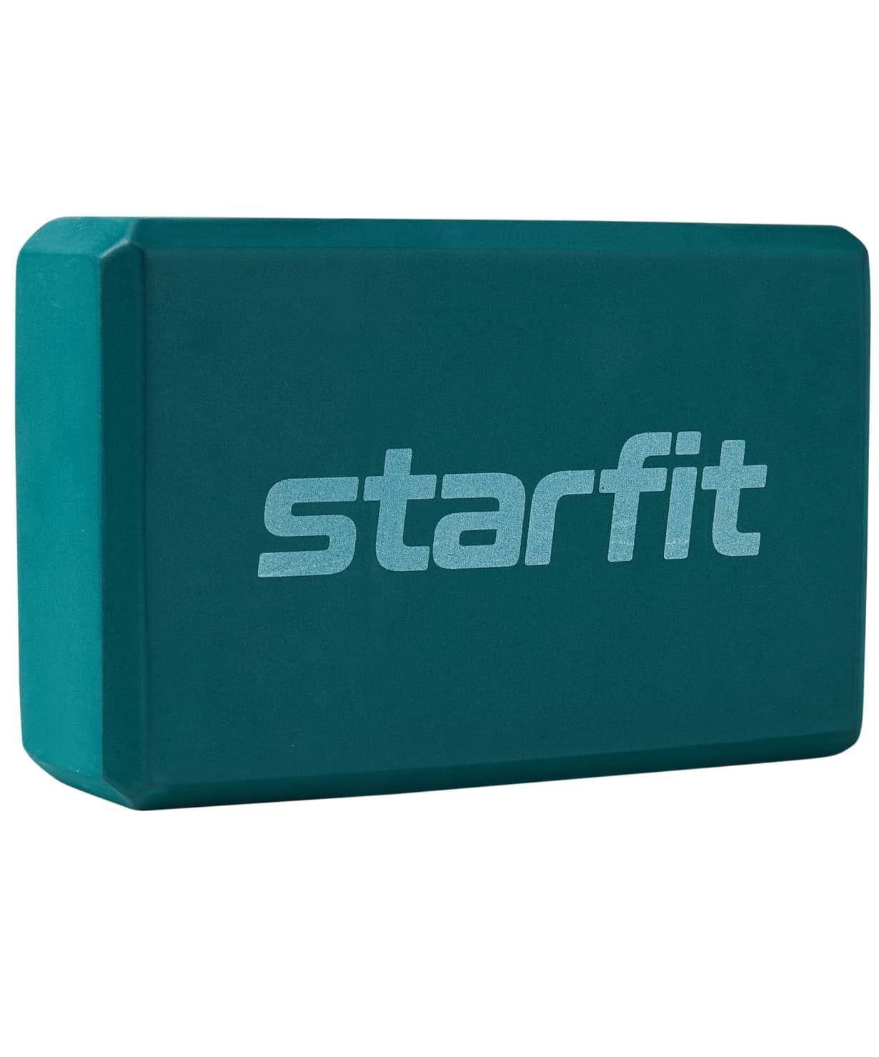 Блок для йоги STARFIT, изумрудный, 1 шт