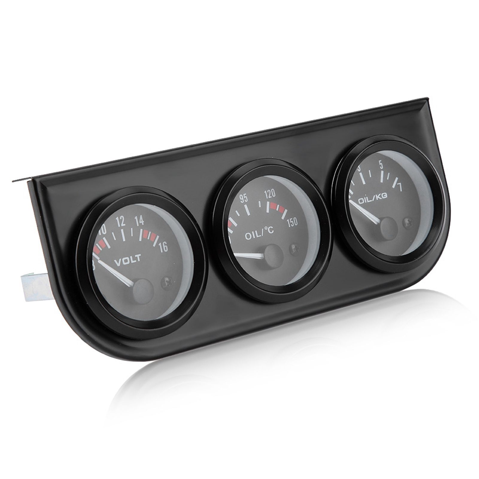Car instruments. Oil pressure gauge in car.