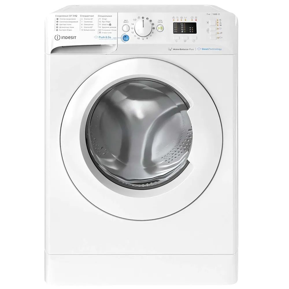 Стиральная машина Indesit BWSA 71052X WWV RU, белый - купить по выгодной  цене в интернет-магазине OZON (1018213029)