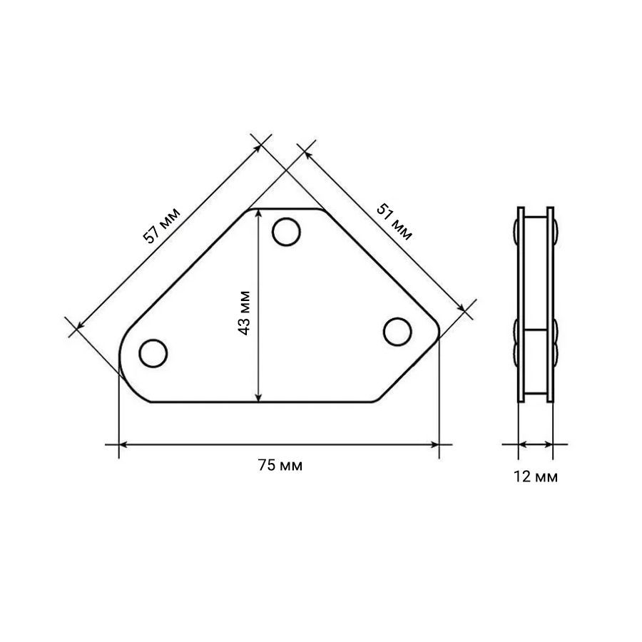 Магнитный уголок для сварки чертеж