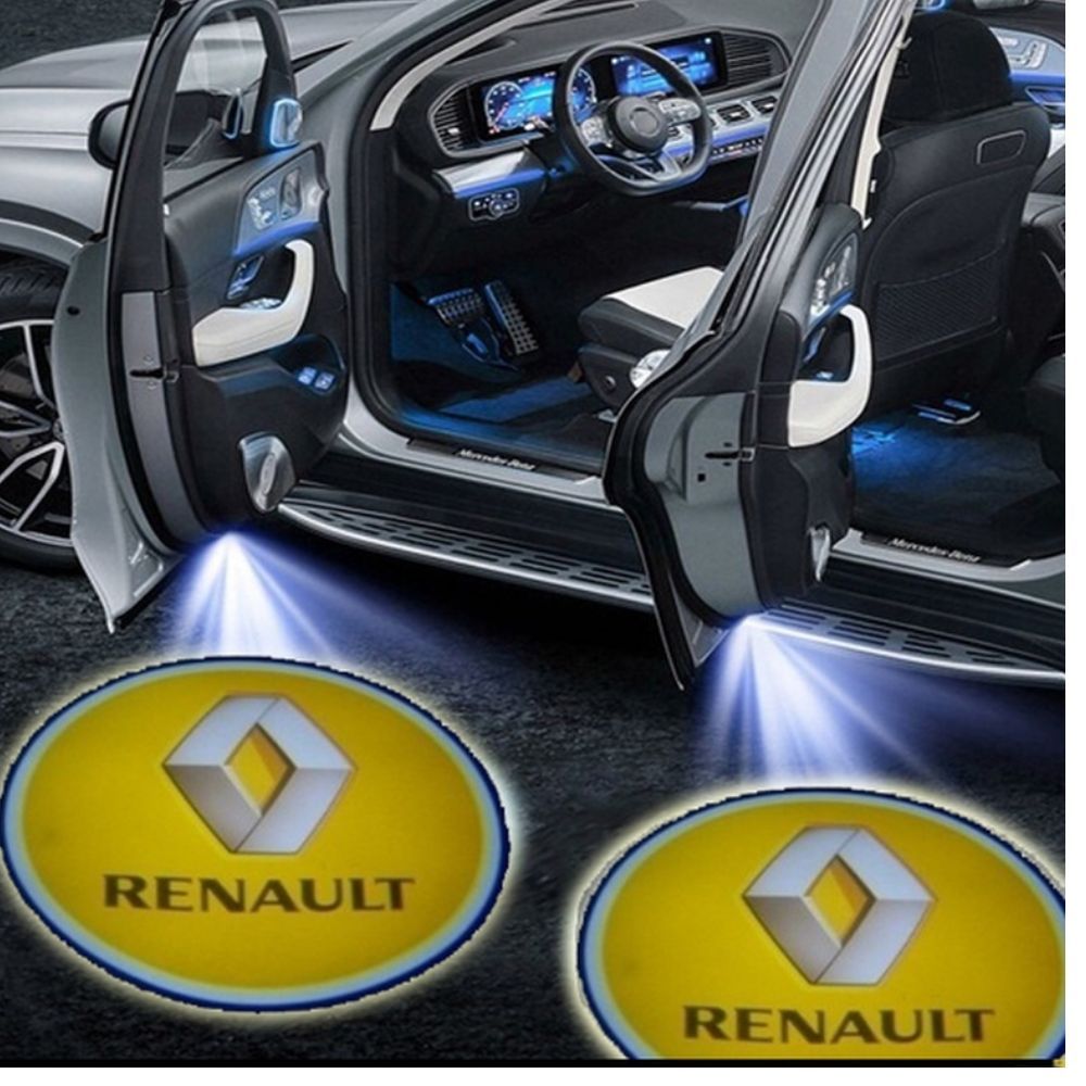 Подсветка двери Рено, (проекция логотипа авто renault), беспроводная 2 шт