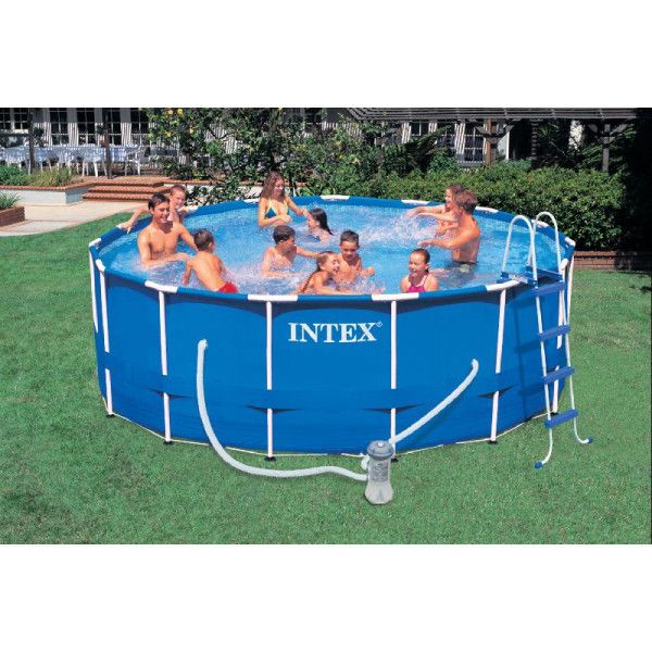 Бассейн intex metal frame 28242. 28242 Intex. Бассейн 457х122. Лестница бассейна Intex Metal frame 457*122 см. Каркасный бассейн 457х122.