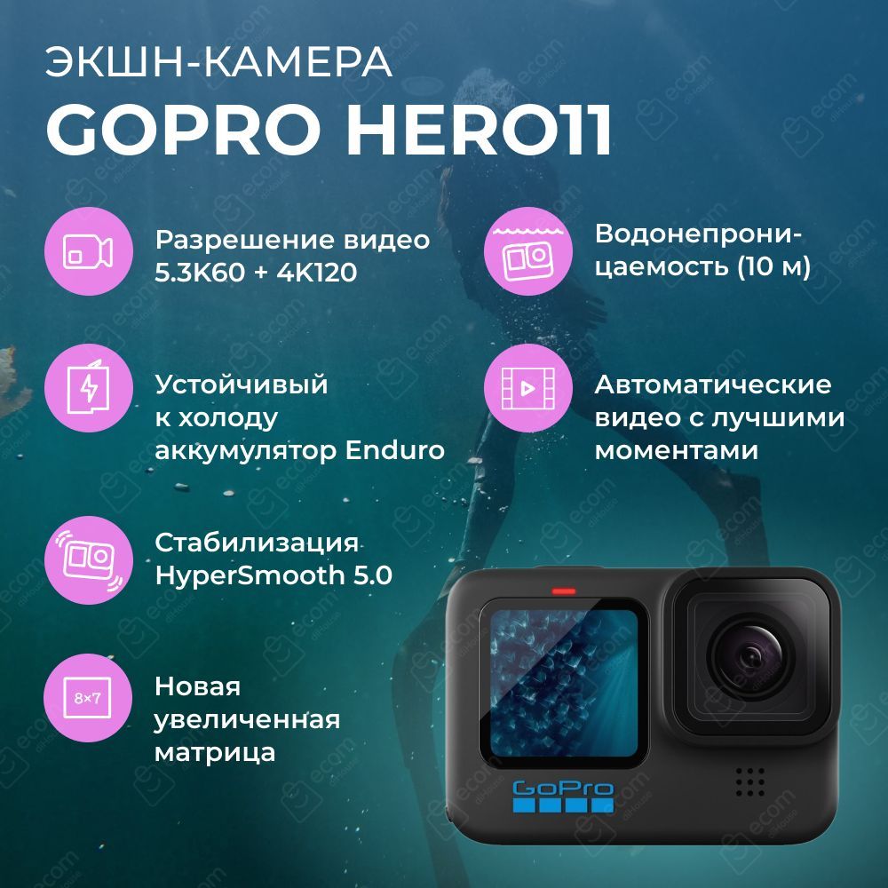 Экшн-камера GoPro HERO11 Black Edition