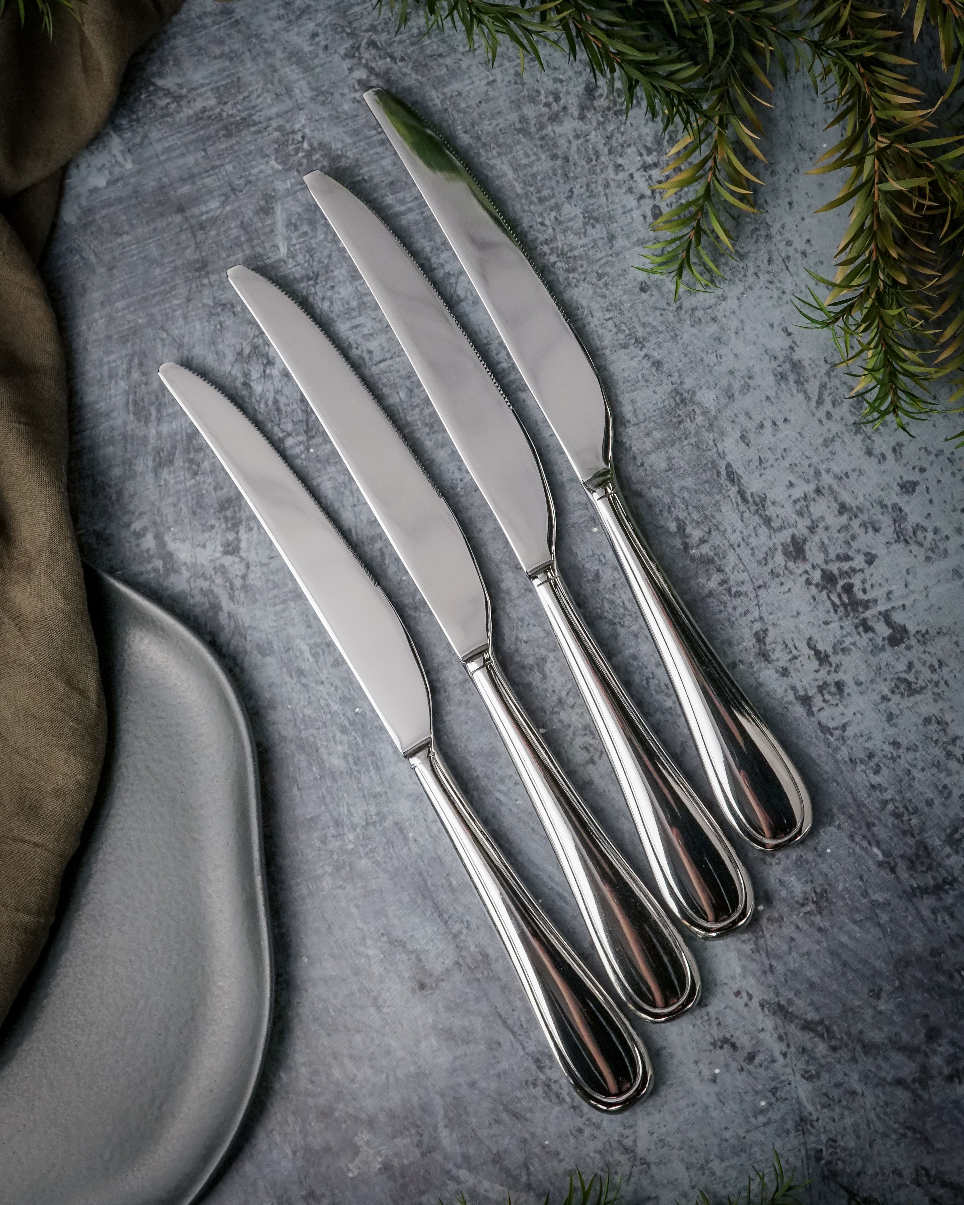 Кухонный набор taller tr-1404. Сталь 1810. Кованые ножи для кухни. Нож столовый из нержавеющей стали. Fissler крышка 16 см.