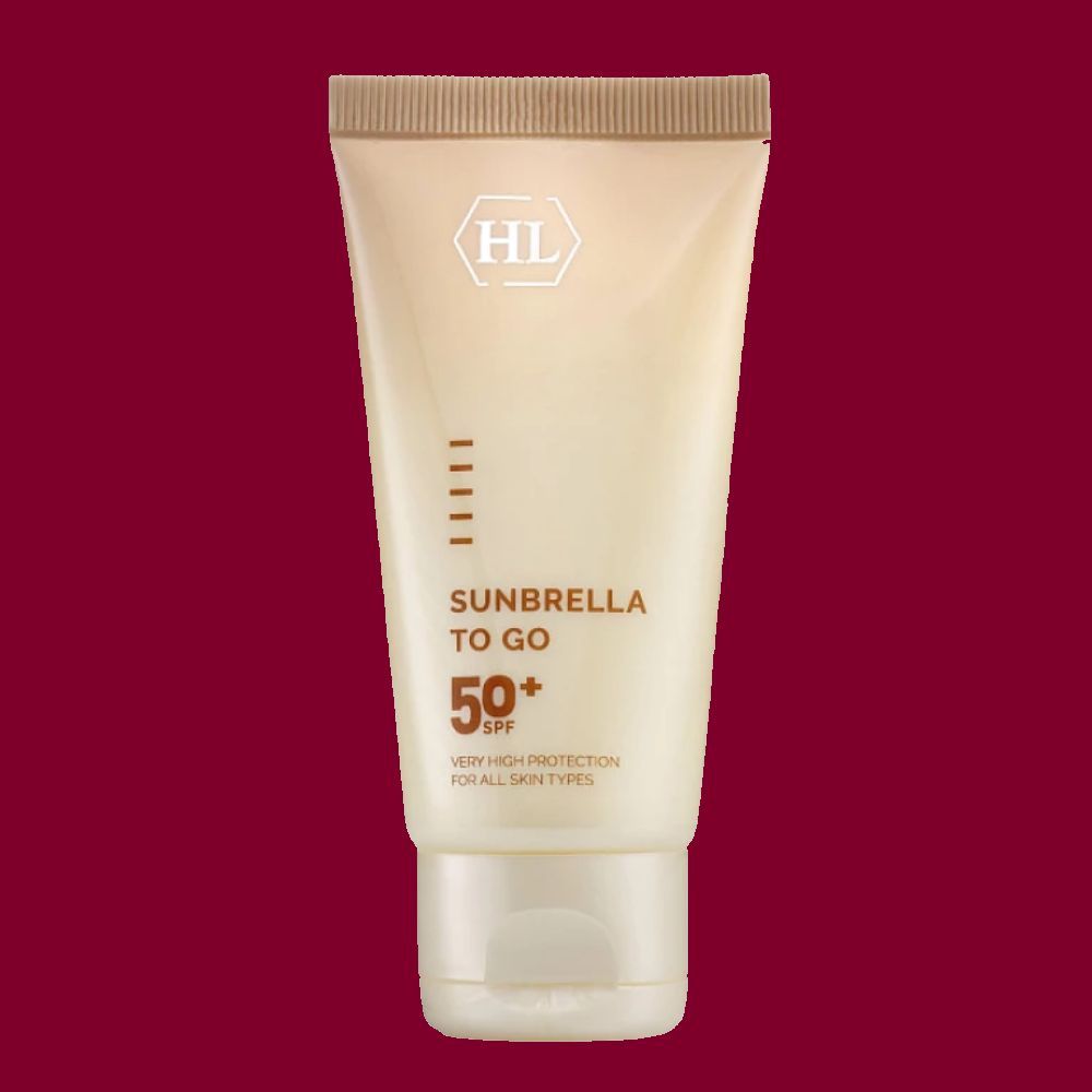 Holy land sunbrella demi. Sunbrella (SPF 50+) солнцезащитный крем. Холи ленд Санбрелла. Санбрелла солнцезащитный крем SPF 50+ для сухой и нормальной кожи 50 мл. Holy Land Sunbrella SPF 30 С тоном обзор.