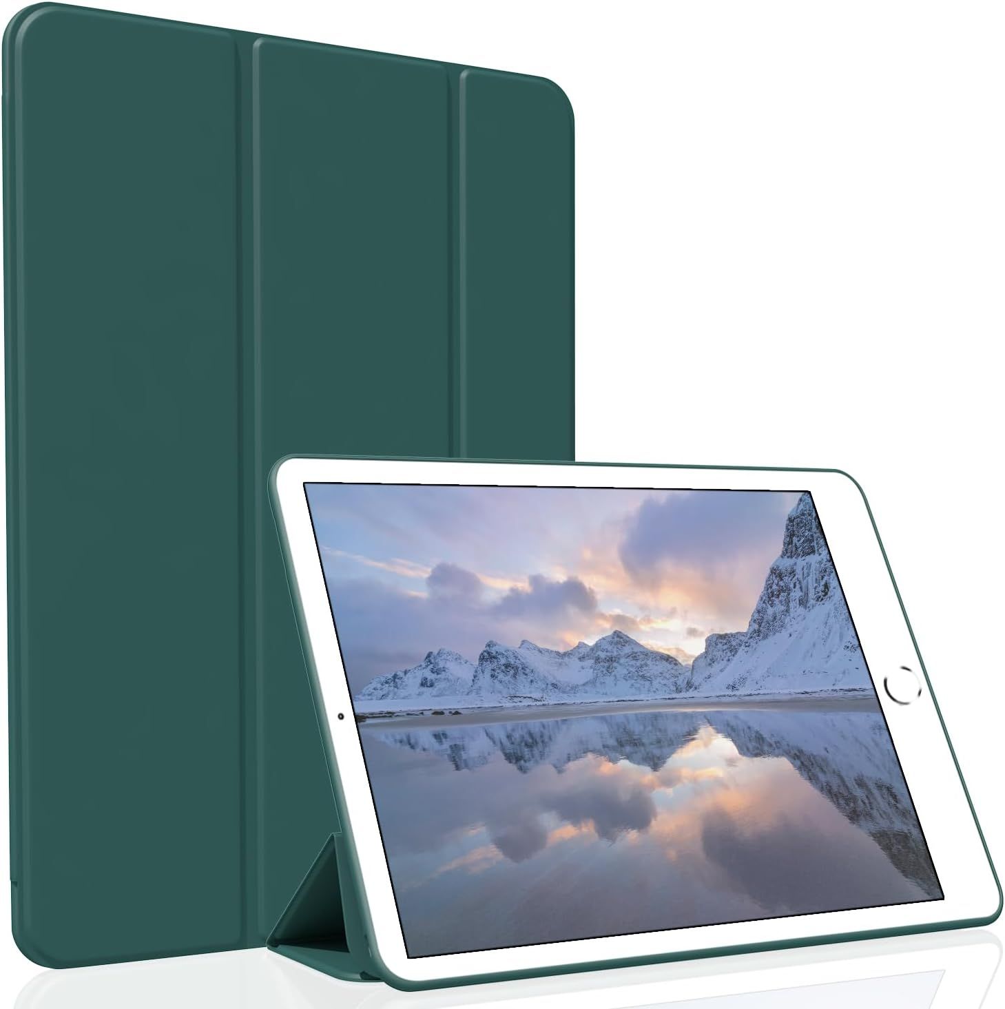 МагнитныйчехолдляiPad9,7дюймов20172018LightwteighSlimSoftTPUTrifoldStandSmartCoverдляiPadAir129,75-го/6-гопоколения