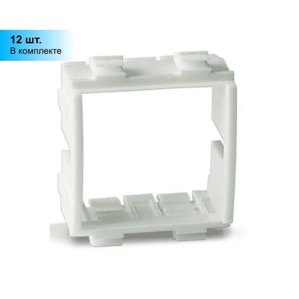 Viva каркас 2 модуля белый. Каркас под 2 модуля "viva"черный(f0000ав)dkc гу-00012201. Viva каркас 2 модуля белый. Viva каркас 2 модуля белый. 45х45 бел.